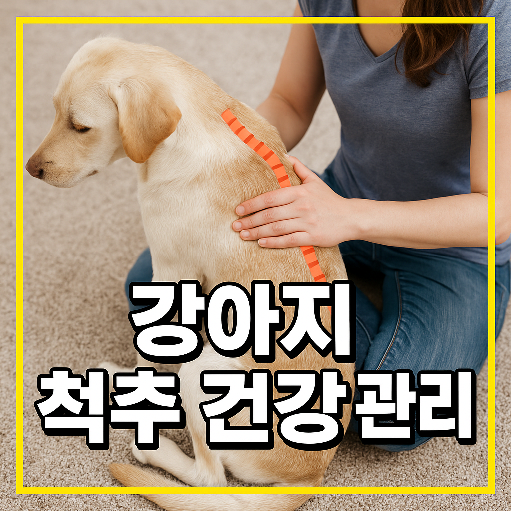 강아지 척추 건강 관리
