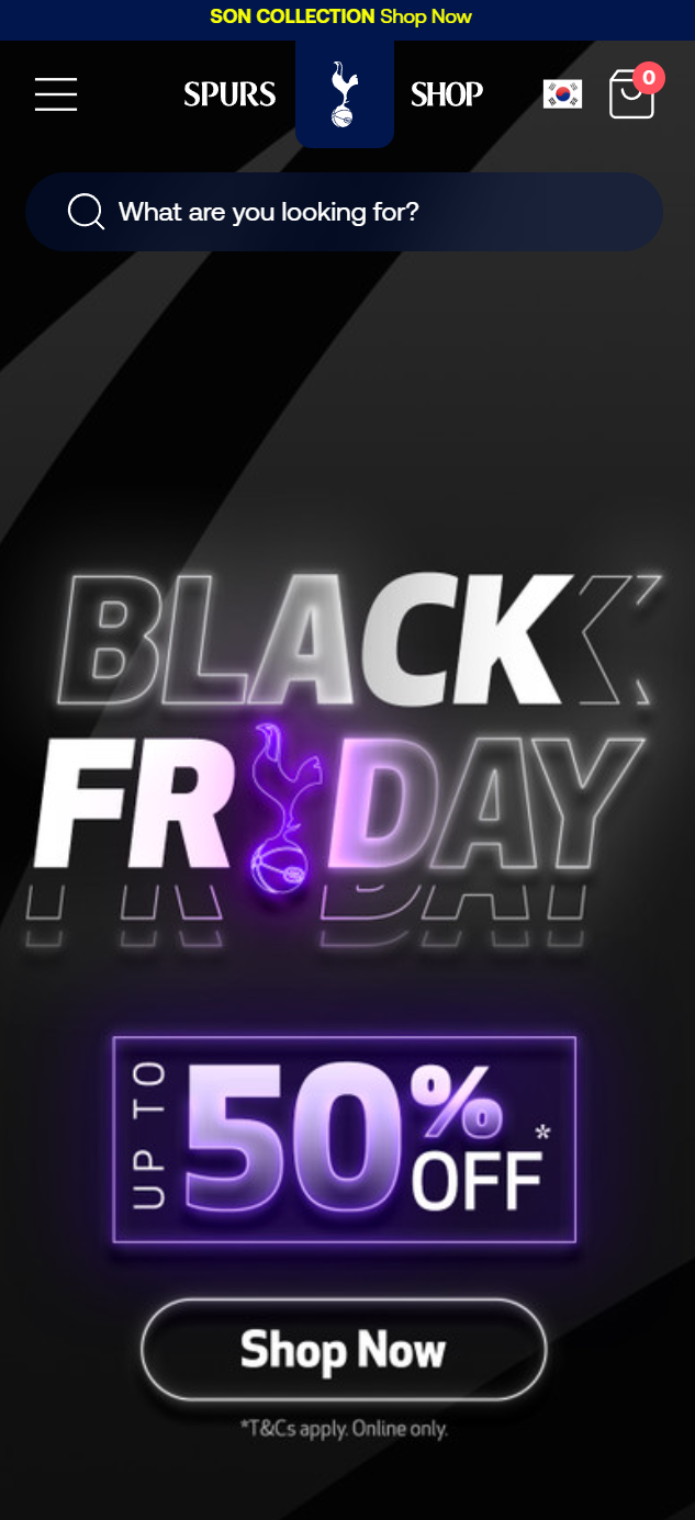 토트넘 모바일 메인