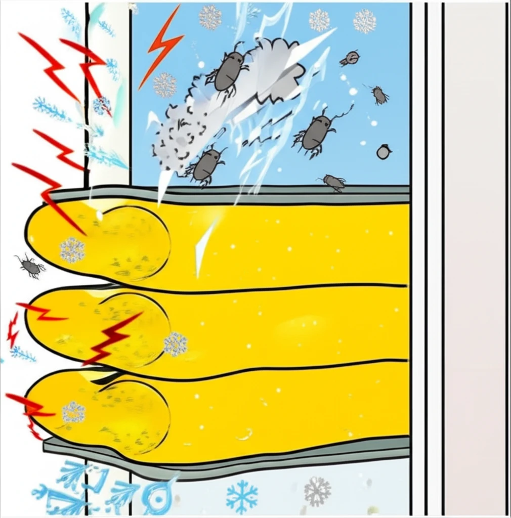 단열 방음 혁신 현관 삼중패킹 시공 ..