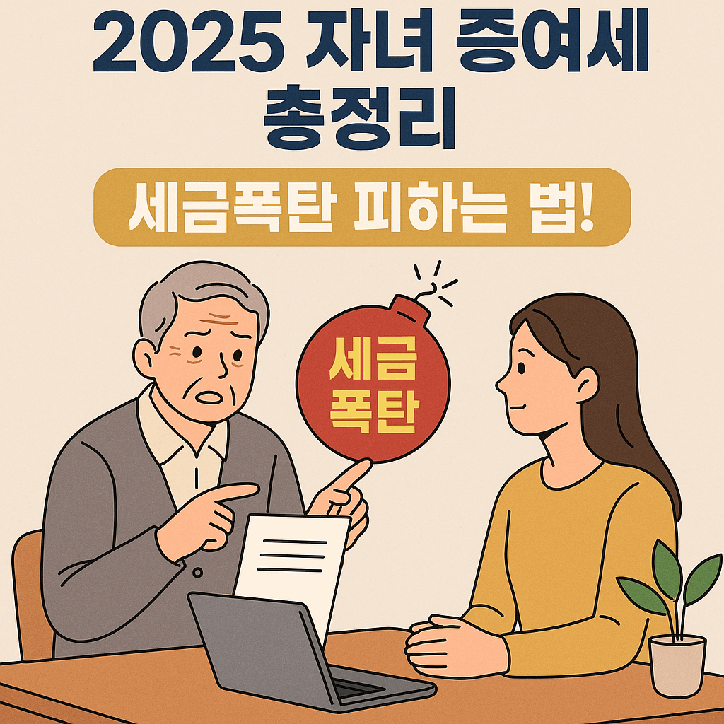 2025 자녀 증여세 한도와 신고 방법 총정리