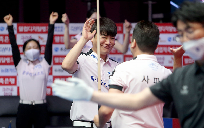 PBA 팀리그 포스트시즌 플레이오프 진출팀 - 블루원리조트 당구팀 (2) 남자복식조 강민구 다비드 사파타