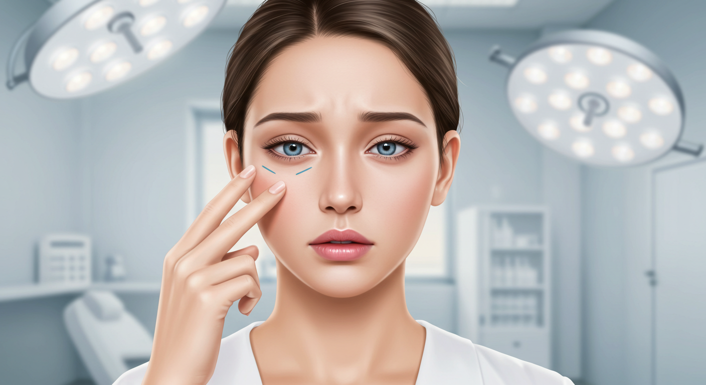 쌍꺼풀 수술, 실밥 튀어나옴, 눈 성형