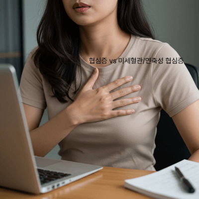 갱년기 협심증&middot;미세혈관 협심증 (2025)｜여성형 흉통의 검사&middot;치료&middot;비용&middot;보험 가이드
