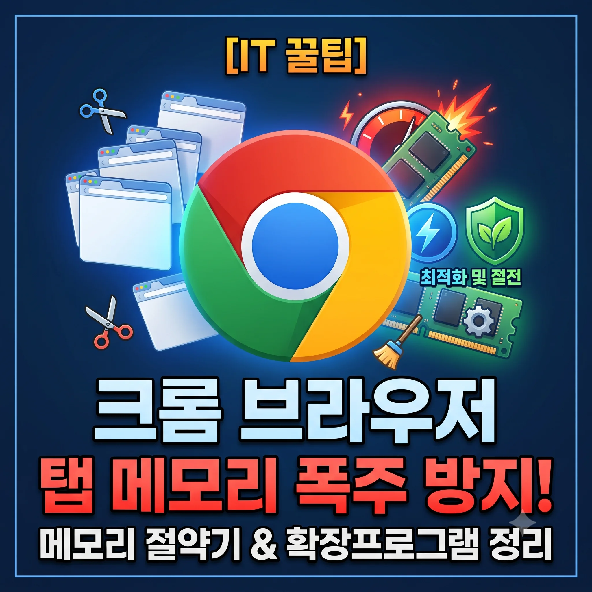 크롬 브라우저 탭 메모리 폭주 방지 및 메모리 절약기 최적화 가이드