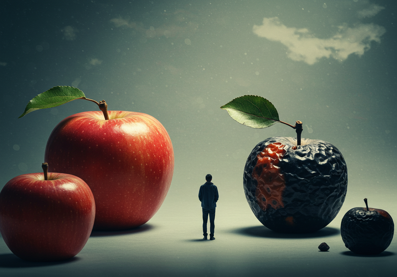 사과꿈 해석의 핵심 원리 - 상태와 행동이 결정하는 길흉