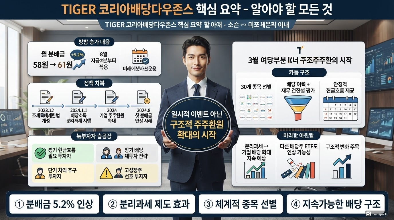 'TIGER 코리아배당다우존스' ETF