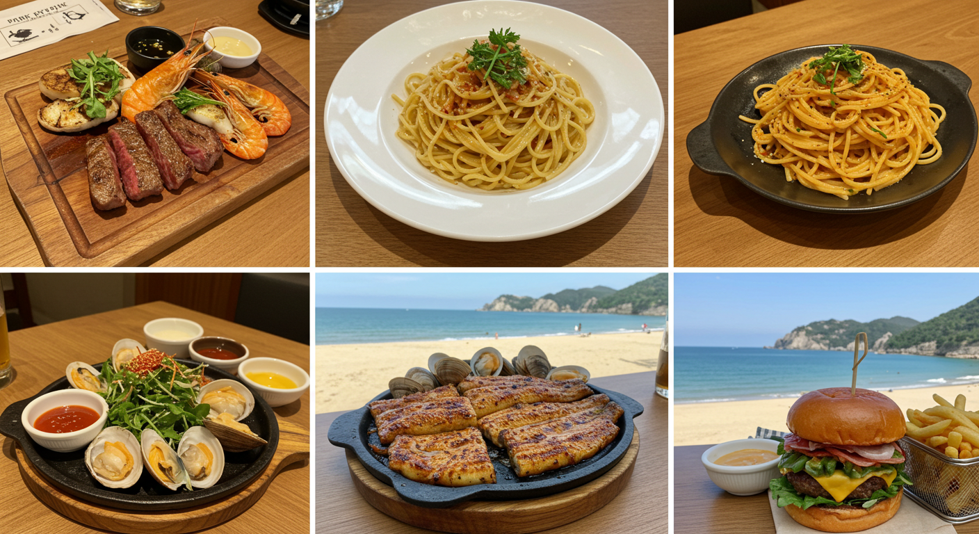 분위기별 대표 메뉴 풍경