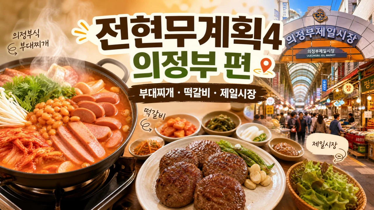 전현무계획4 의정부 편 부대찌개 떡갈비 제일시장 먹트립 대표 이미지