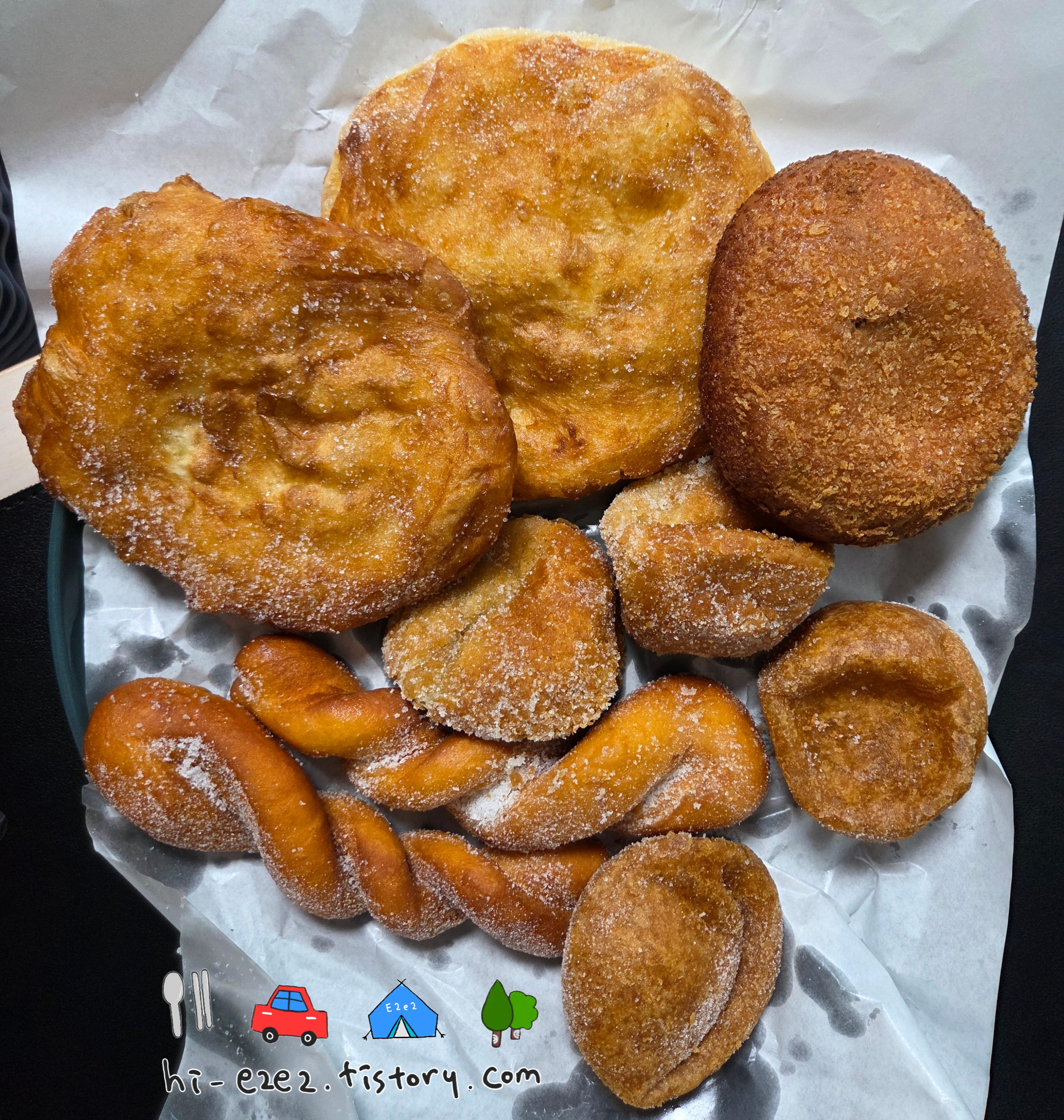 목포 여행 필수 미추리빵 못난이빵 꽈배기 전체 구성