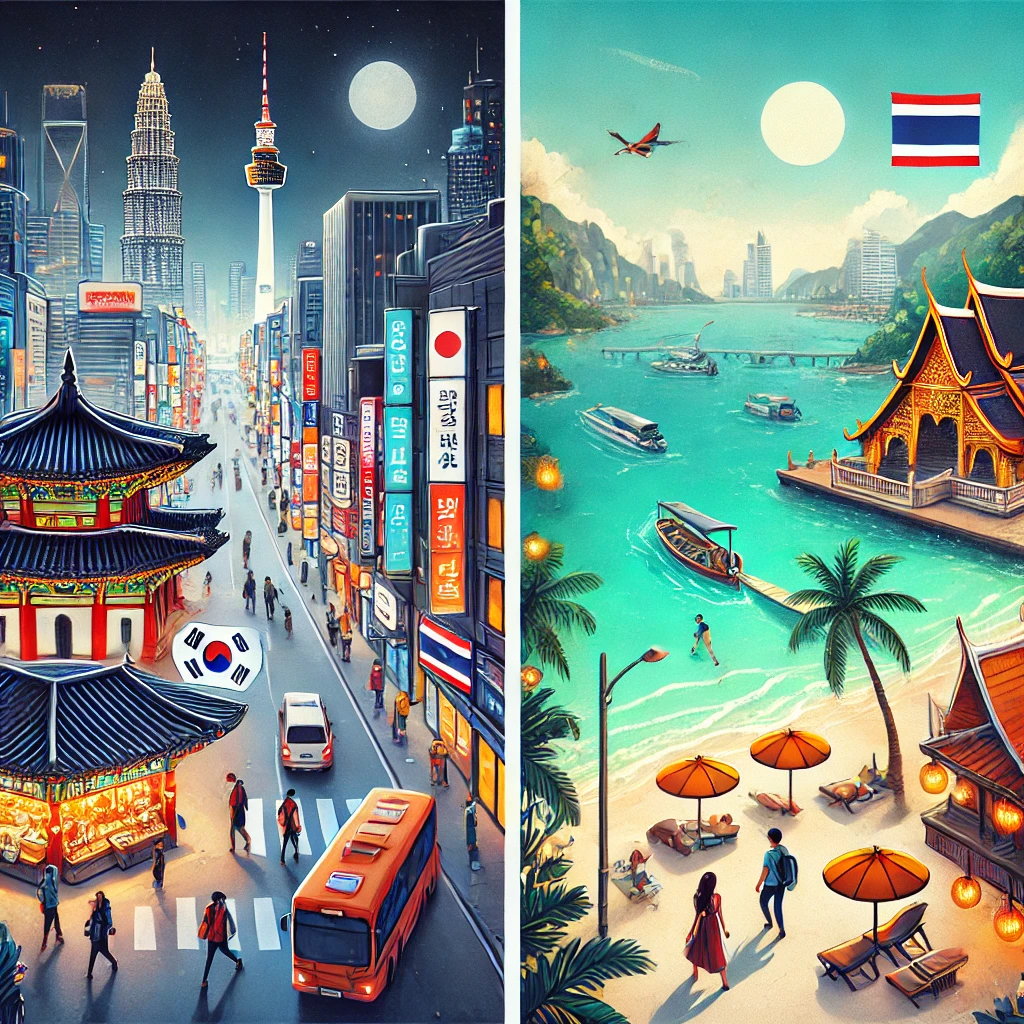 치안좋은 한국과 태국