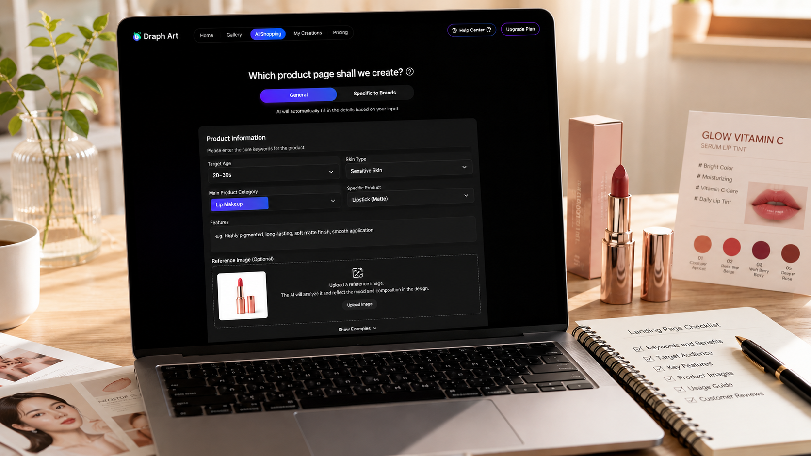 Draph Art product page interface