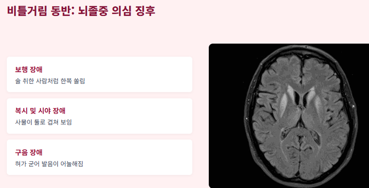 어지럼증의 원인