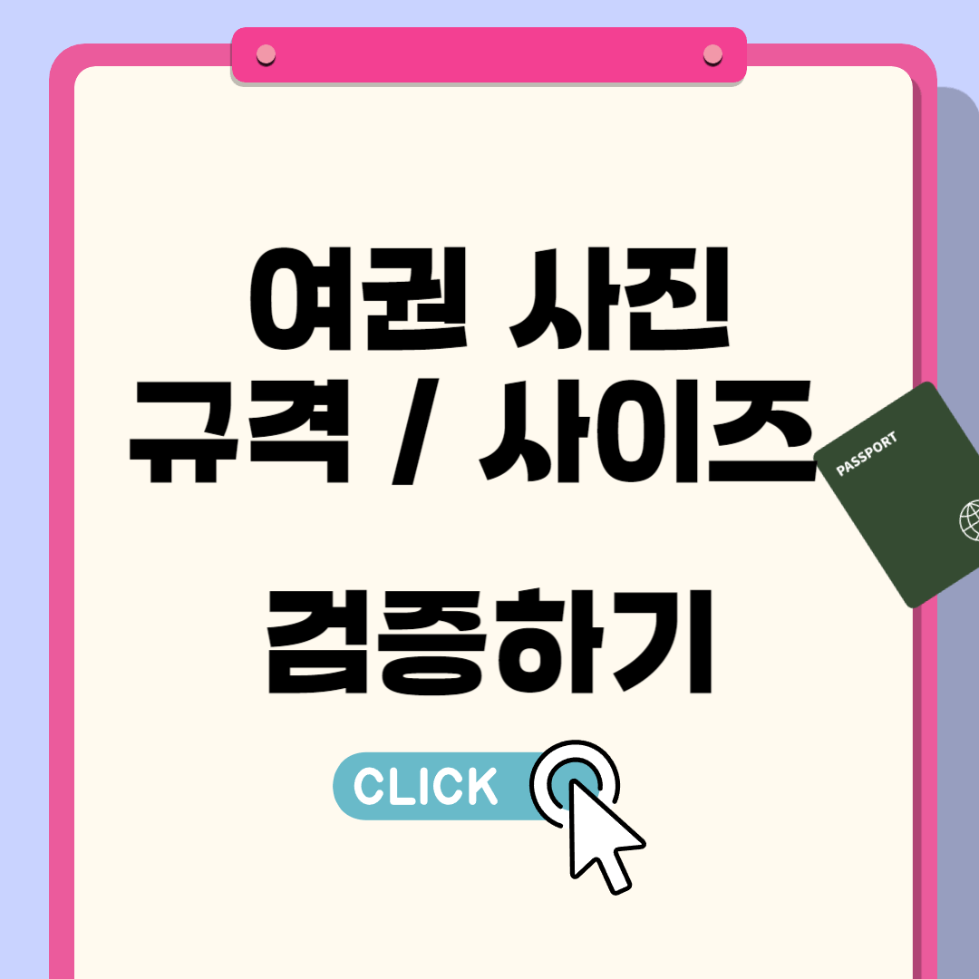 여권 사진 규격 사이즈