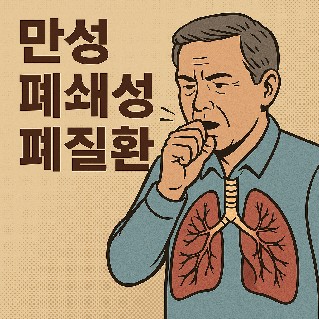 기침하는 중년