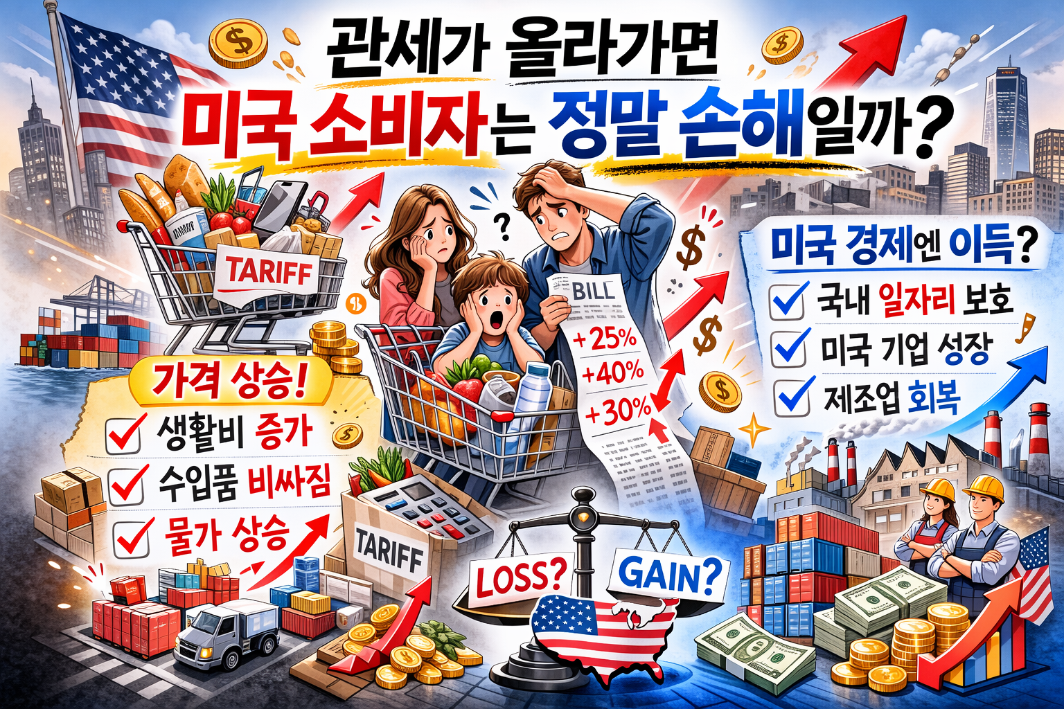 관세가 올라가면 미국 소비자는 정말 손해일까