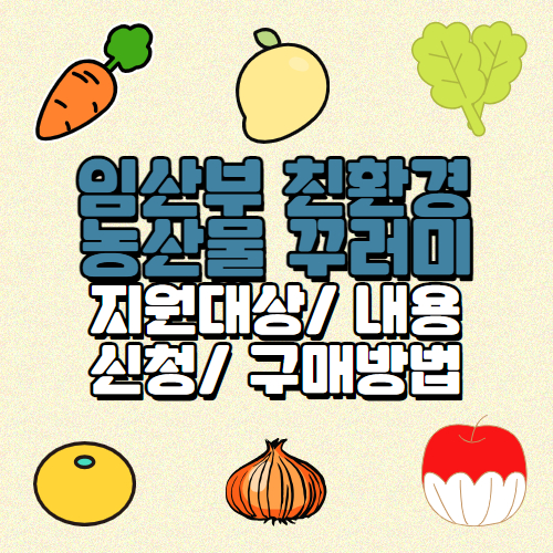 임산부 친환경 농산물 꾸러미