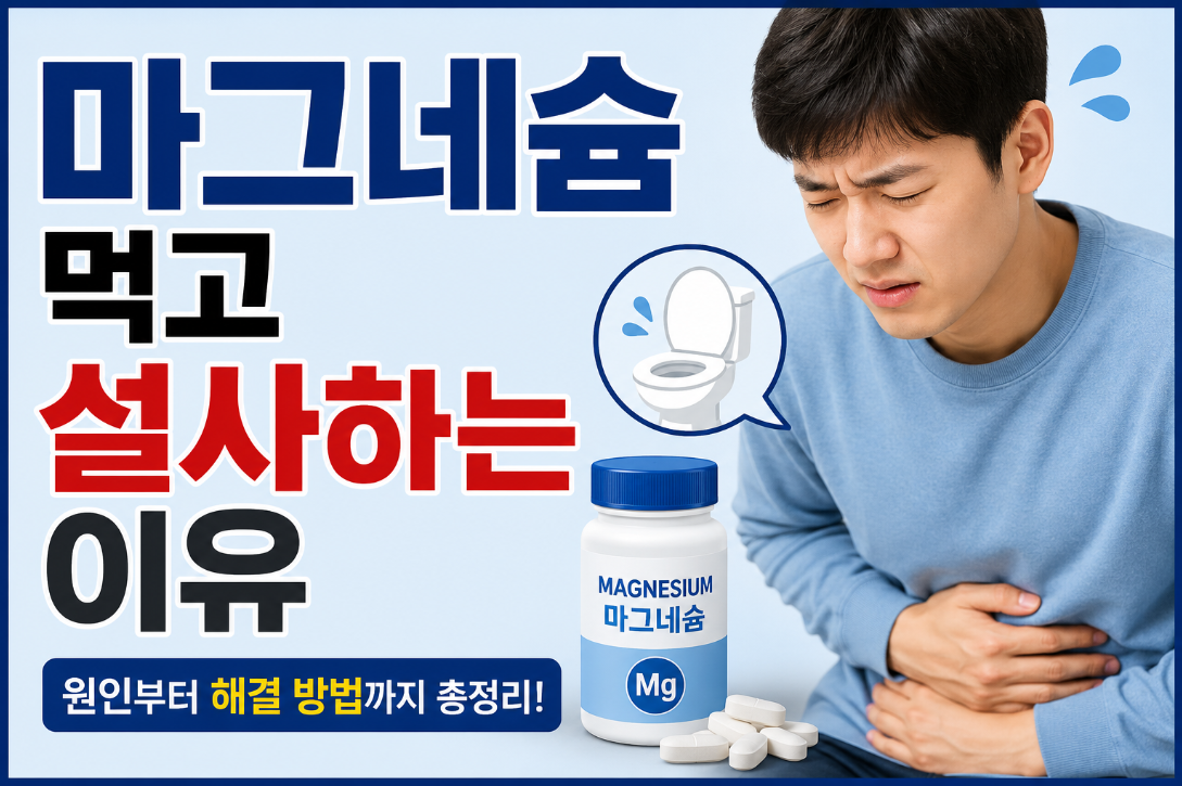 마그네슘 먹고 설사하는 이유, 복용 후 배탈이 생기는 원인과 해결법