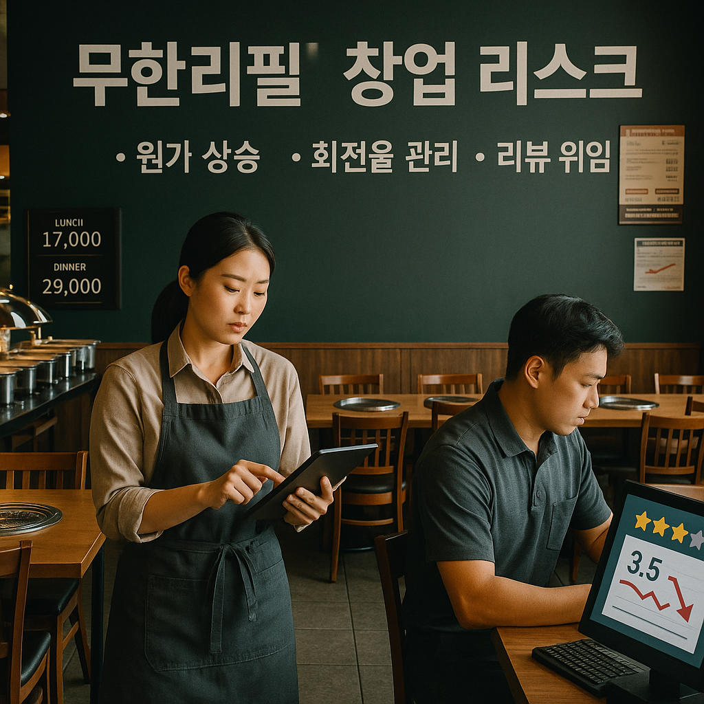 무한리필 창업 전 매장 운영 리스크 정리