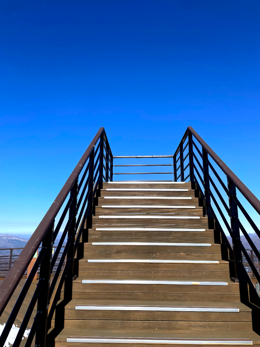 가리왕산 케이블카 체험여행안내 : 가리왕산 전망대 데크탑방