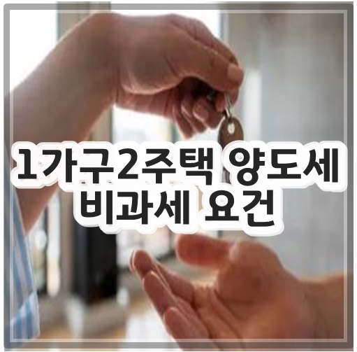 1가구2주택 양도세 비과세 요건