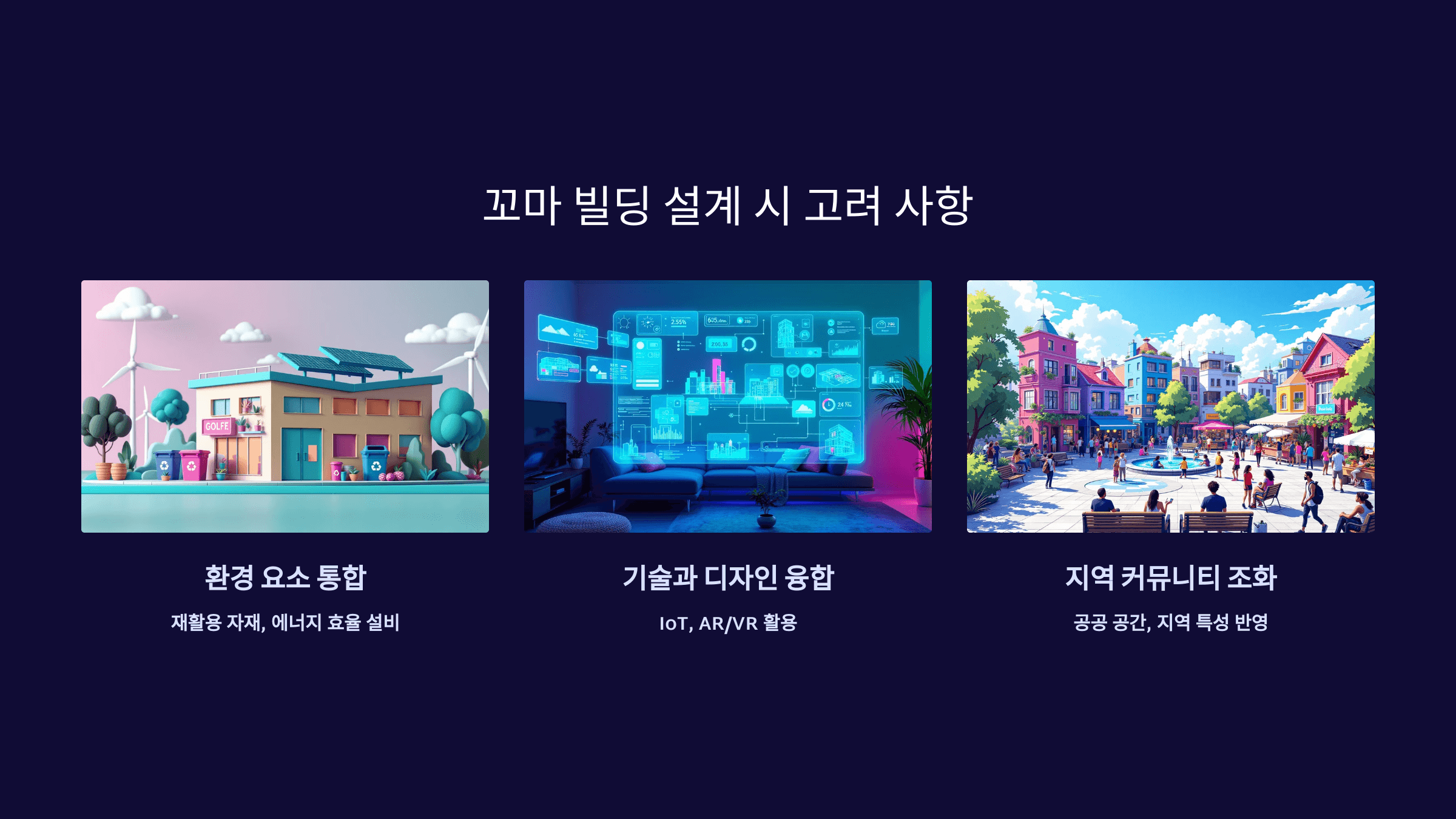 꼬마 빌딩 설계 시 고려 사항_사진