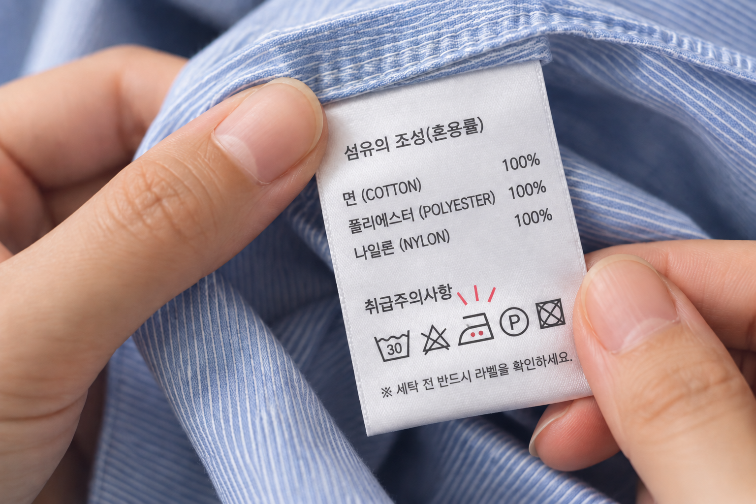 다림질 온도 표시