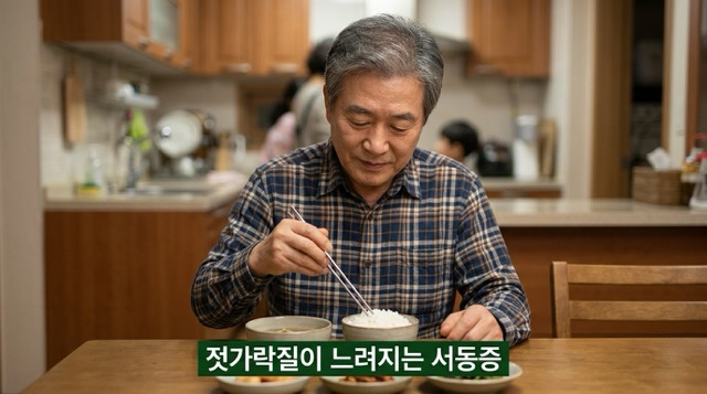 파킨슨병 서동증 젓가락질 어려움