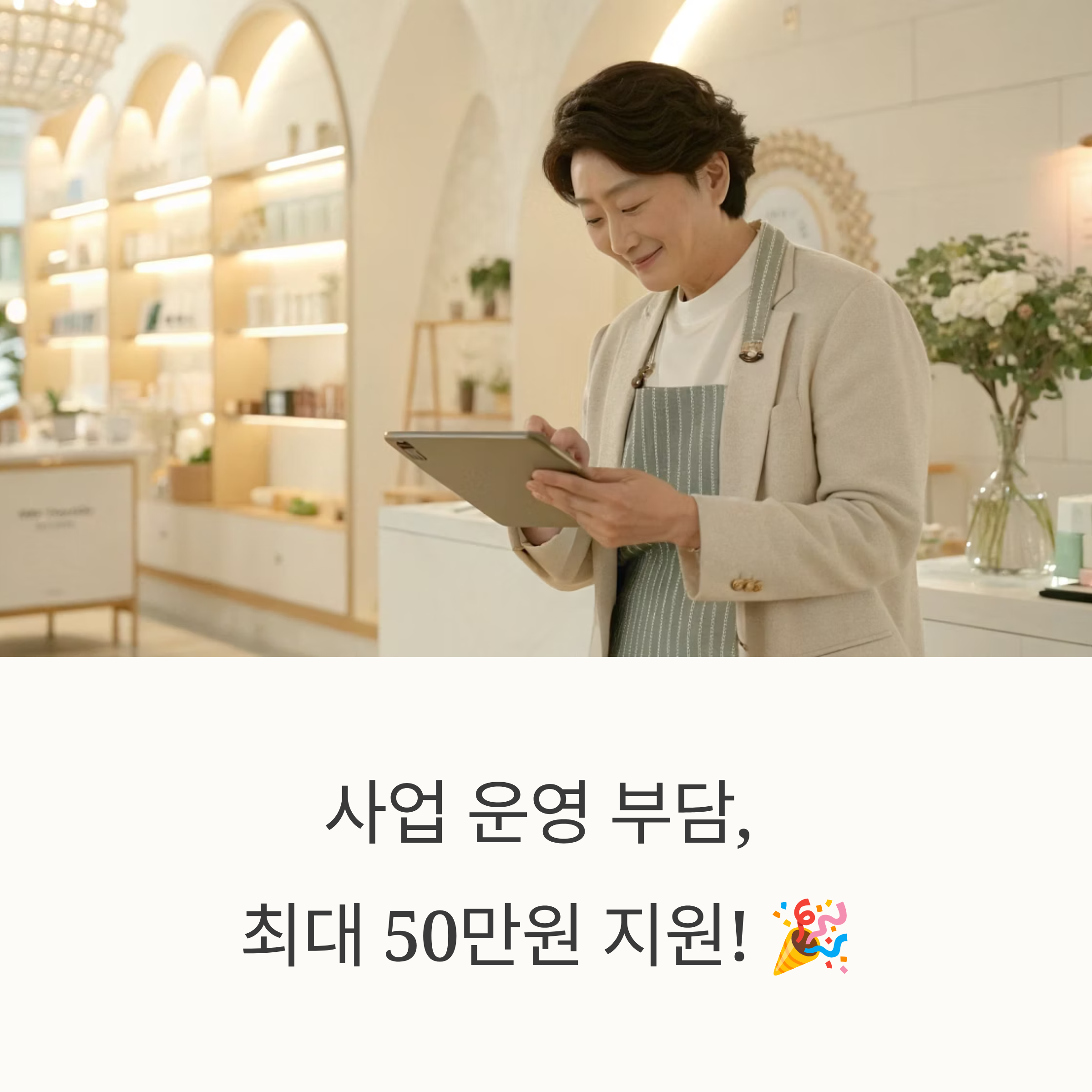 최대 50만원 현금처럼! 2025 소상공인 부담경감 크레딧, 자격·사용처 총정리