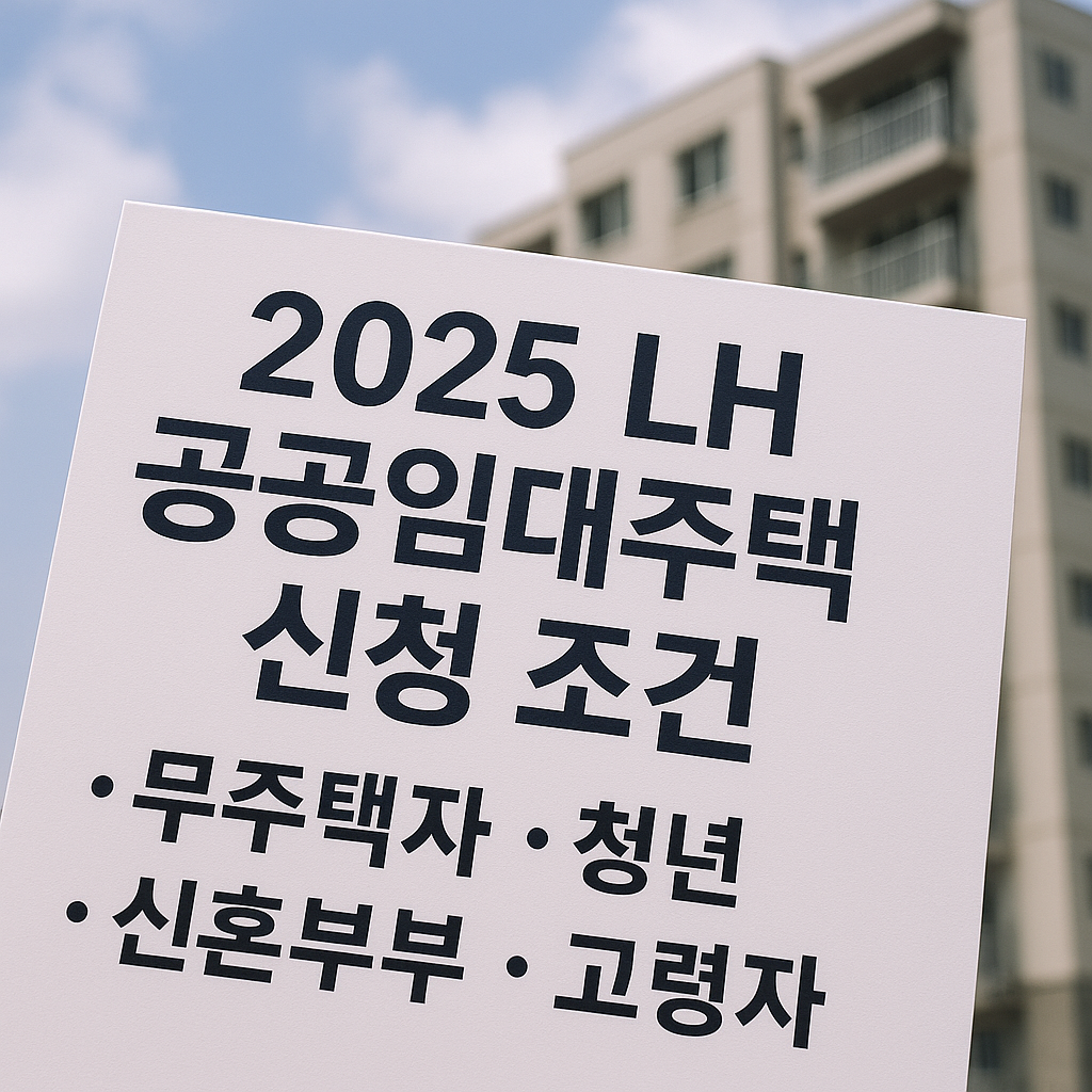 2025 LH 공공임대주택 신청 조건