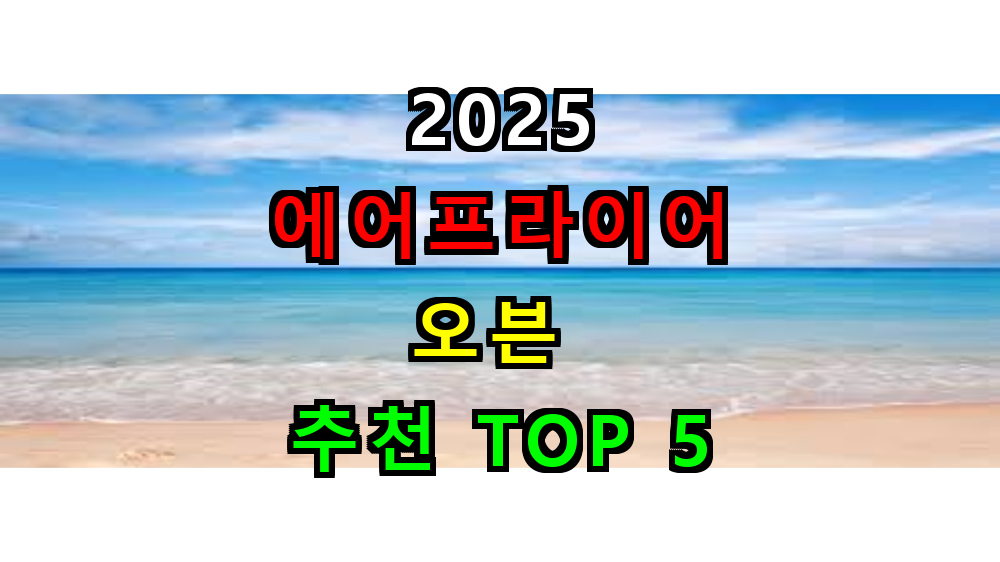 2025 에어프라이어 오븐 추천 TOP 5