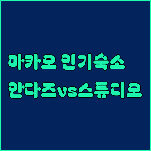 안다즈부터 스튜디오 시티까지 마카오 ..