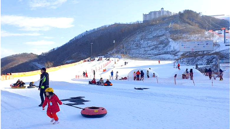 태백 오투리조트 눈썰매장