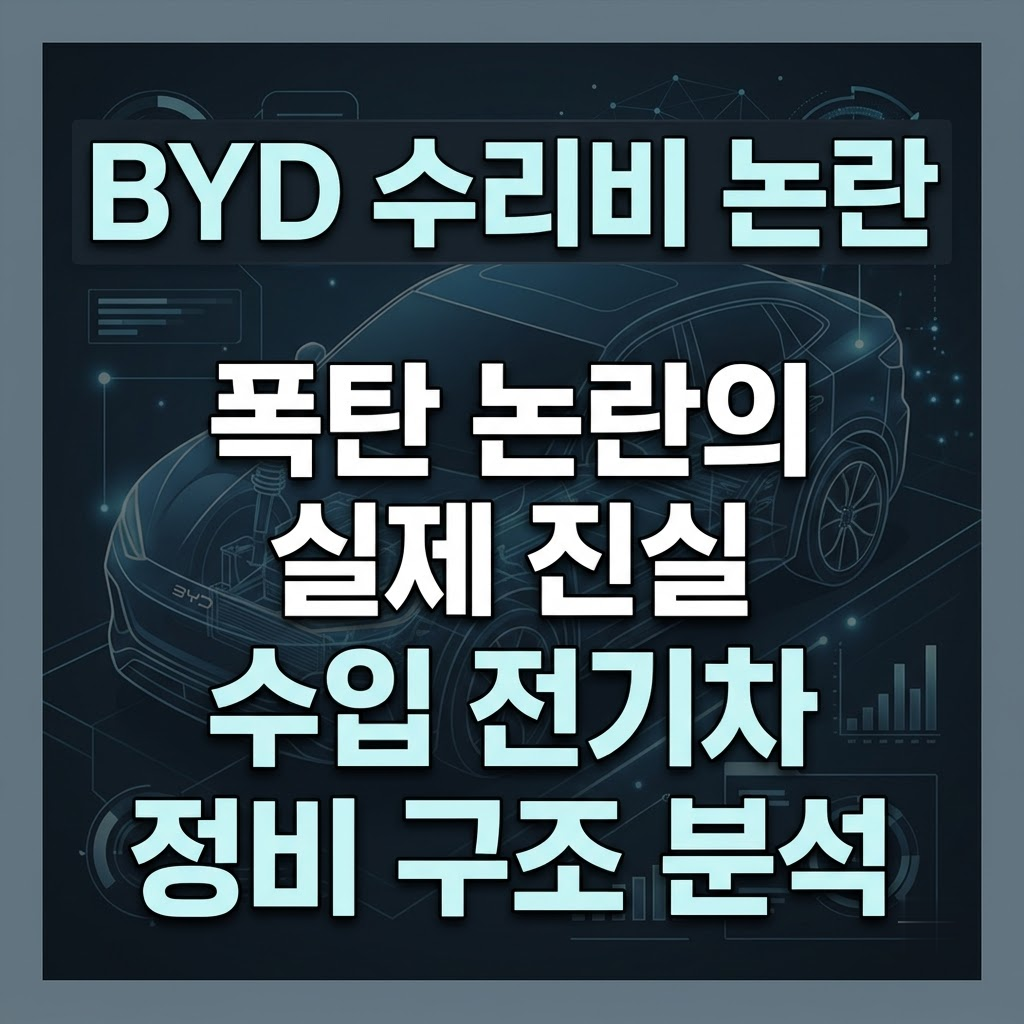 BYD 수리비 논란 진실과 수입 전기차 정비 구조 분석