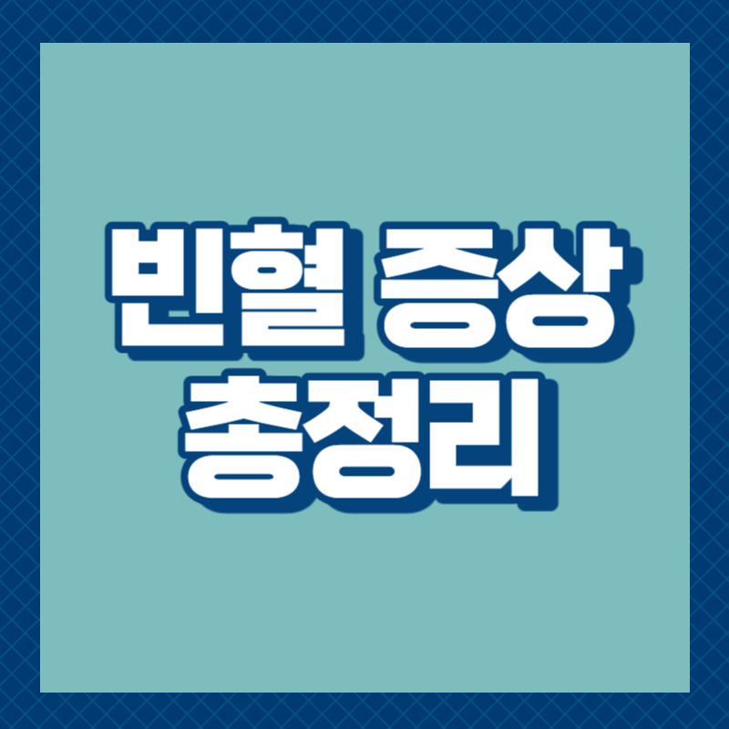 빈혈 증상
