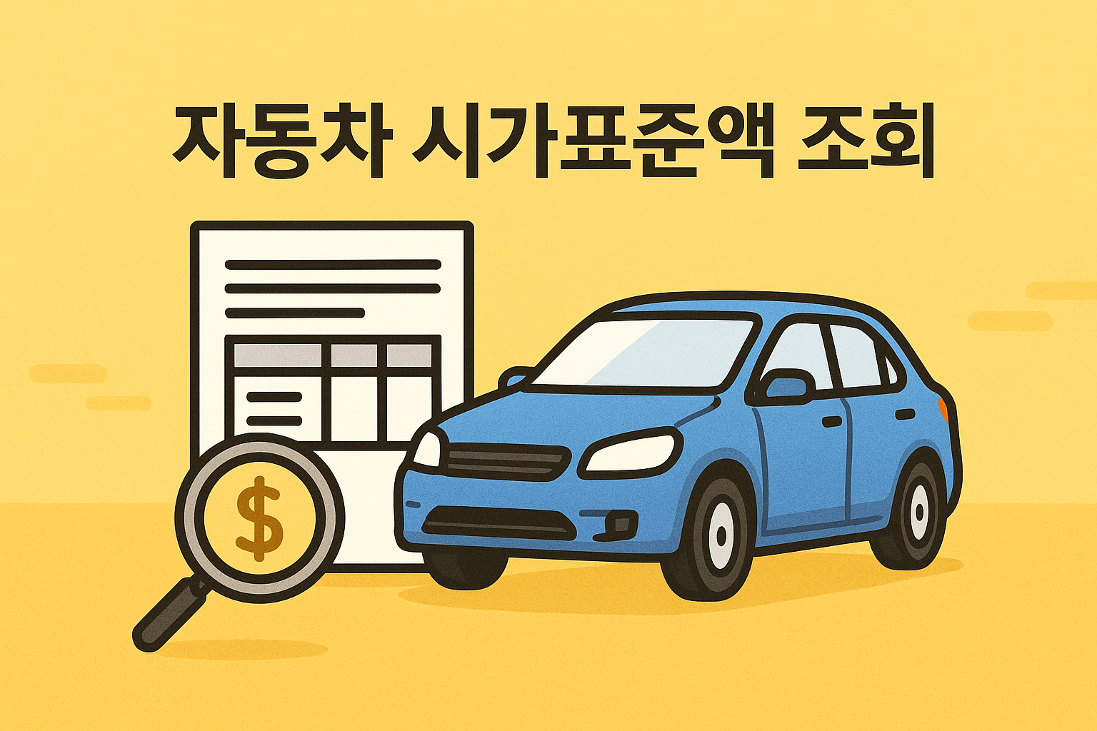 자동차 시가표준액 조회 방법