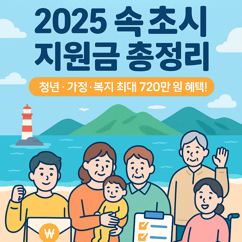 강원특별자치도 속초시 지원금 총정리 ❘ 청년·가정·복지 필수 혜택