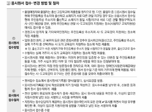 2025 수능 원서 접수