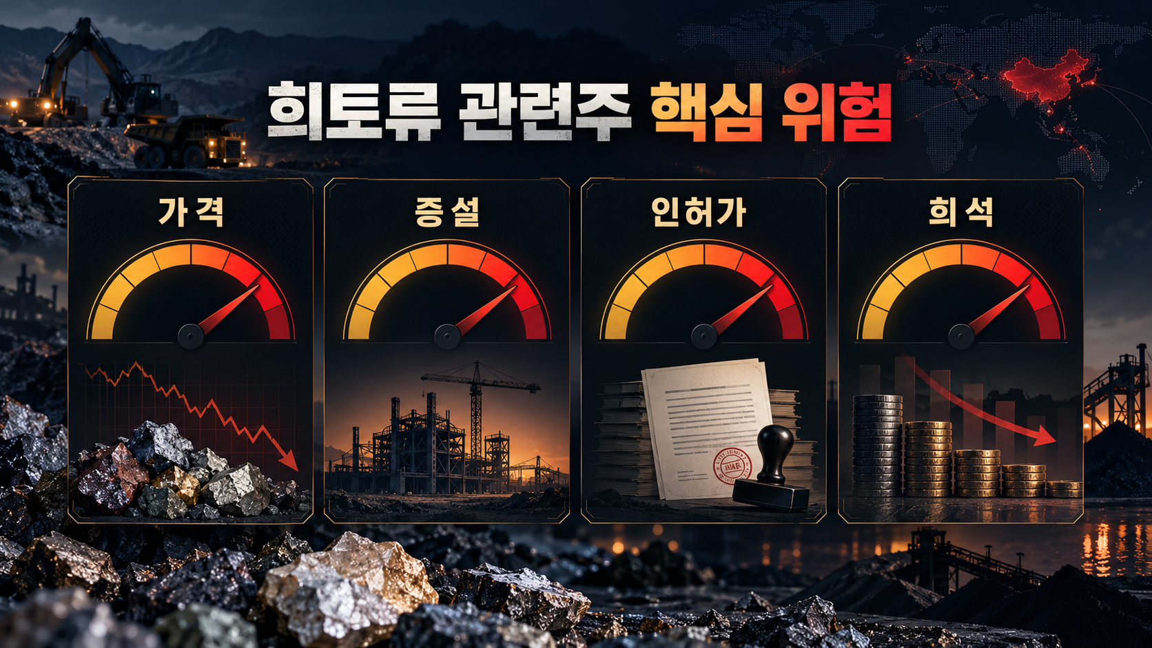 가격 증설 인허가 희석으로 구분한 희토류 관련주 핵심 투자 위험