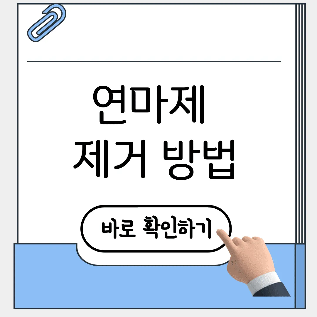 연마제 제거 방법