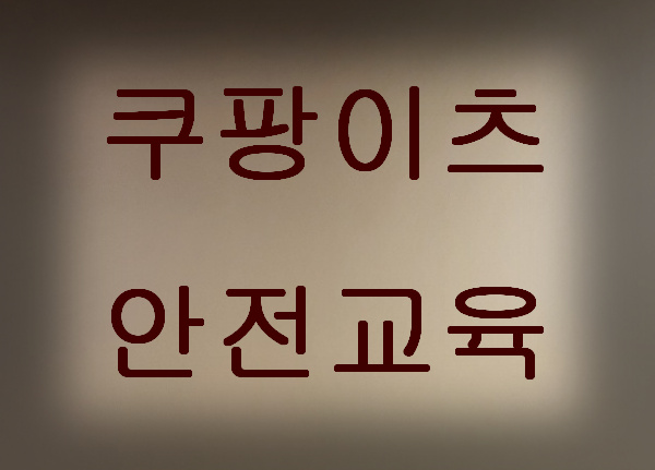 쿠팡이츠-안전교육