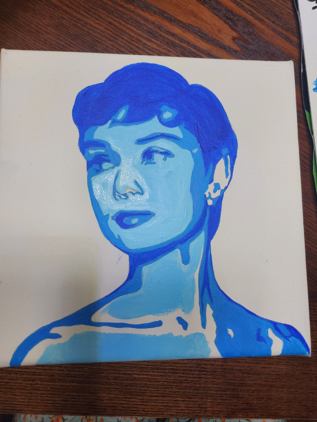 오드리 팝아트 초상화