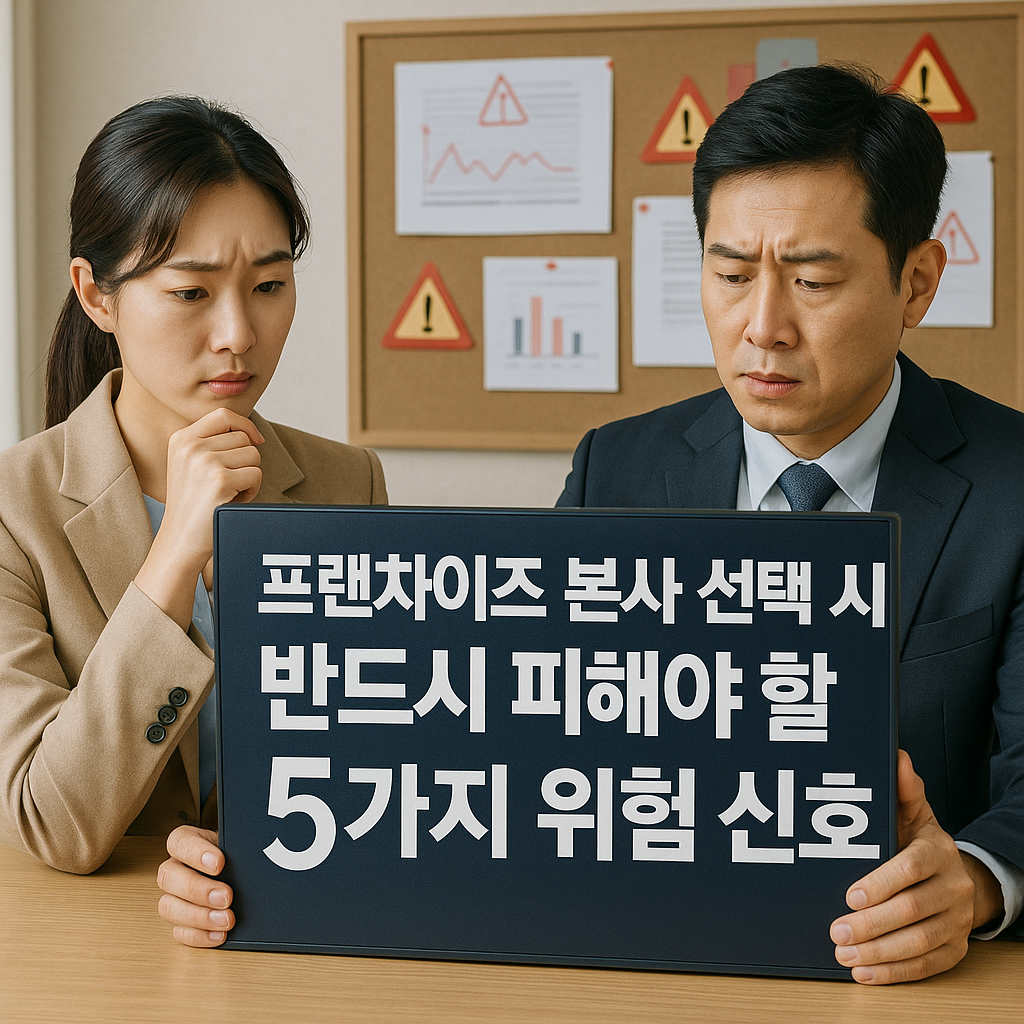 프랜차이즈 본사 선택 시 반드시 피해야 할 5가지 위험 신호