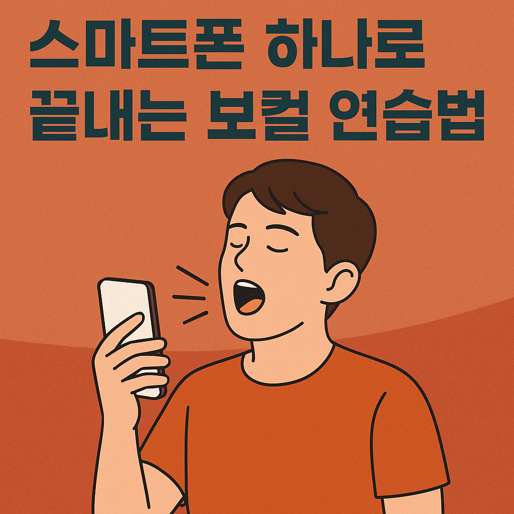스마트폰 하나로 끝내는 보컬 연습법 관련 사진