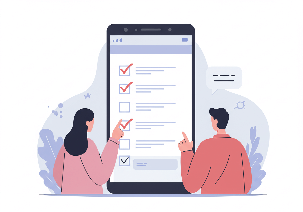 지원금 신청 후 확인 절차를 스마트폰으로 점검하는 장면 3