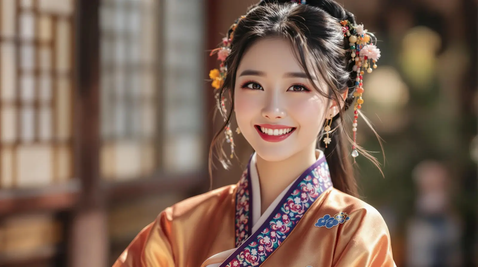 한복을 입은 여성