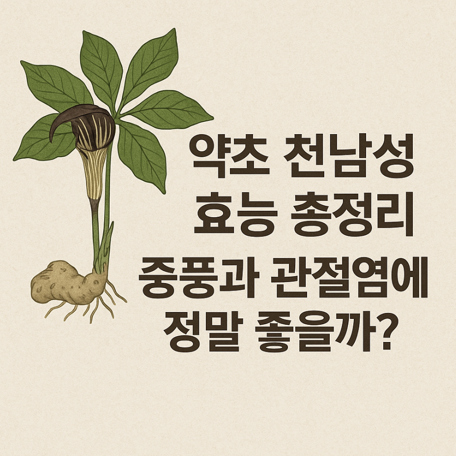 약초 천남성 효능 총정리, 중풍과 관절염에 정말 좋을까?
