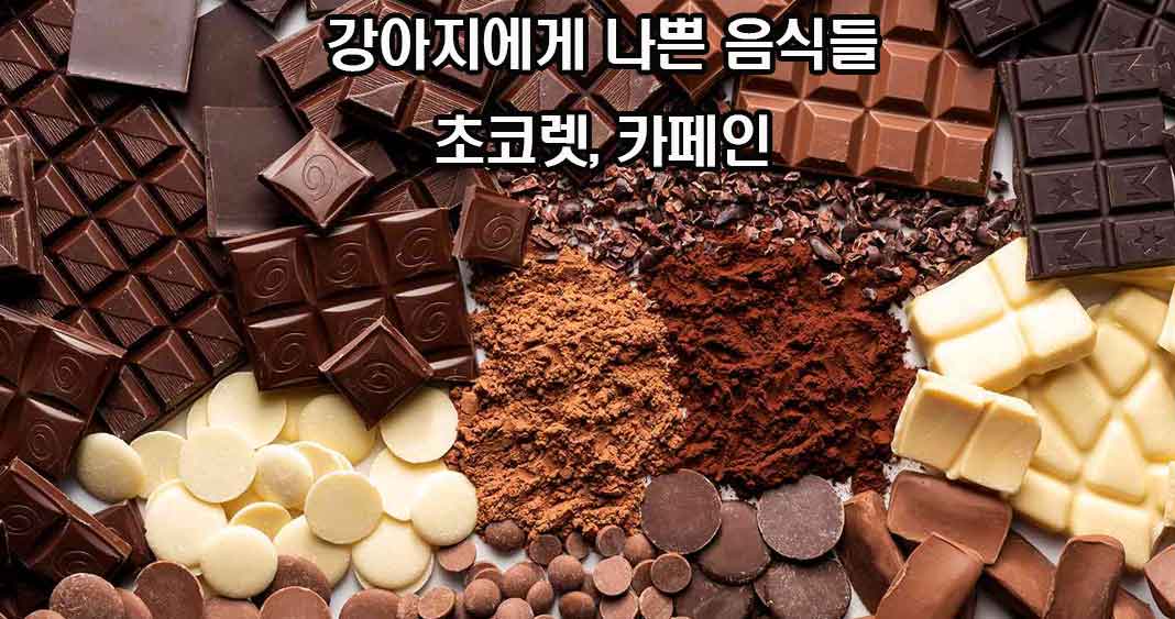 강아지에게 나쁜 음식들, 강아지에게 해로운 음식들