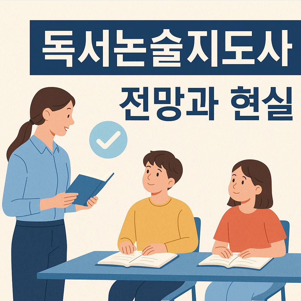 독서논술지도사 자격증 썸네일 &ndash; 교육 현장 적용과 전망 현실 비교