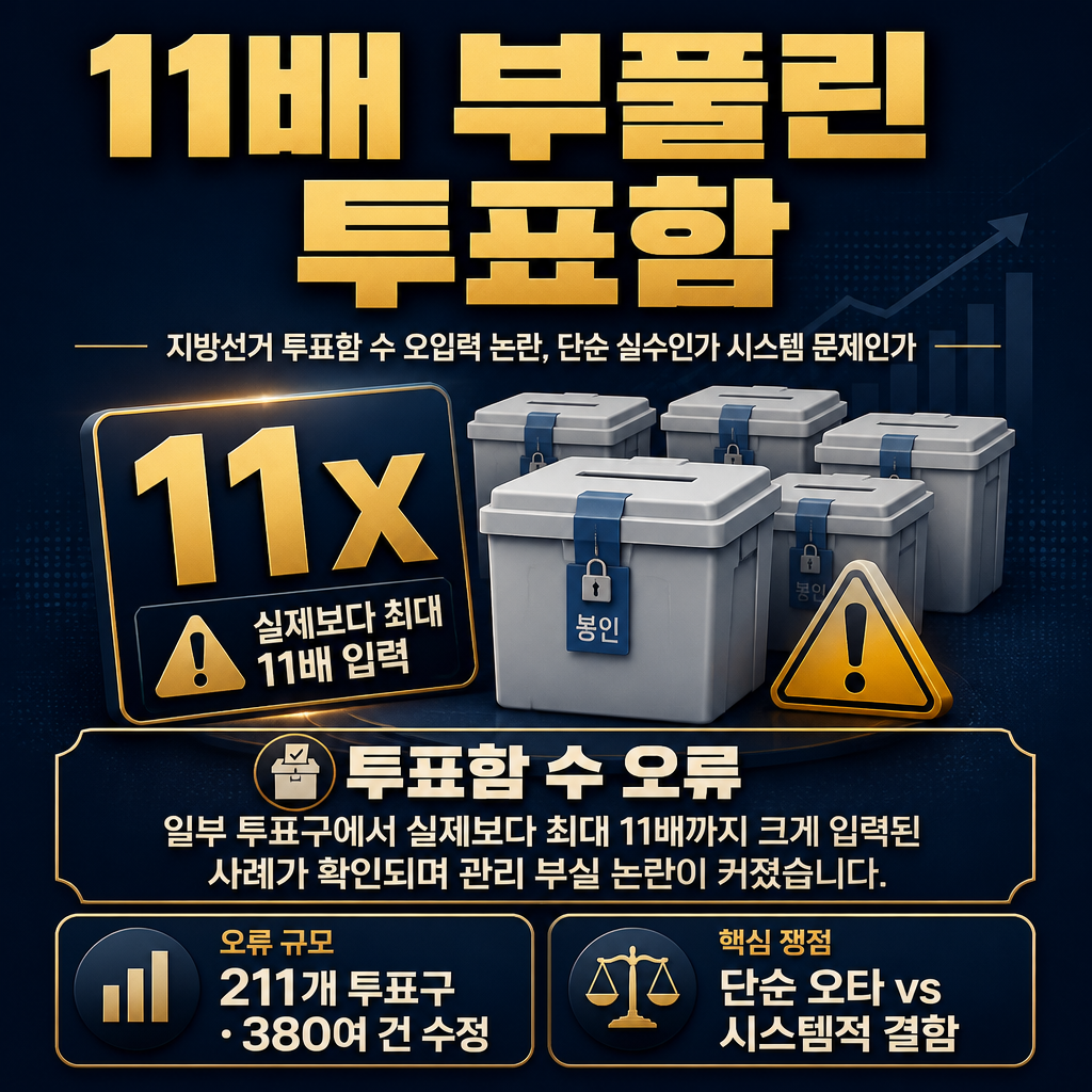 11배 부풀린 투표함