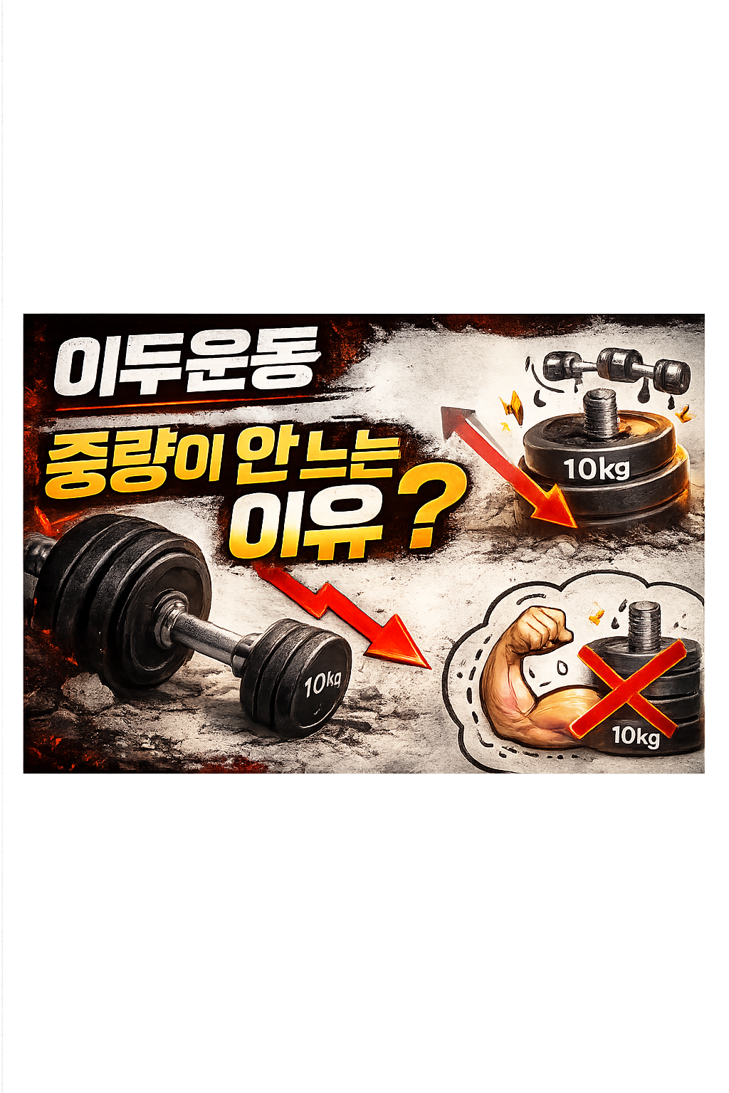 이두운동 중량이 안 느는 이유